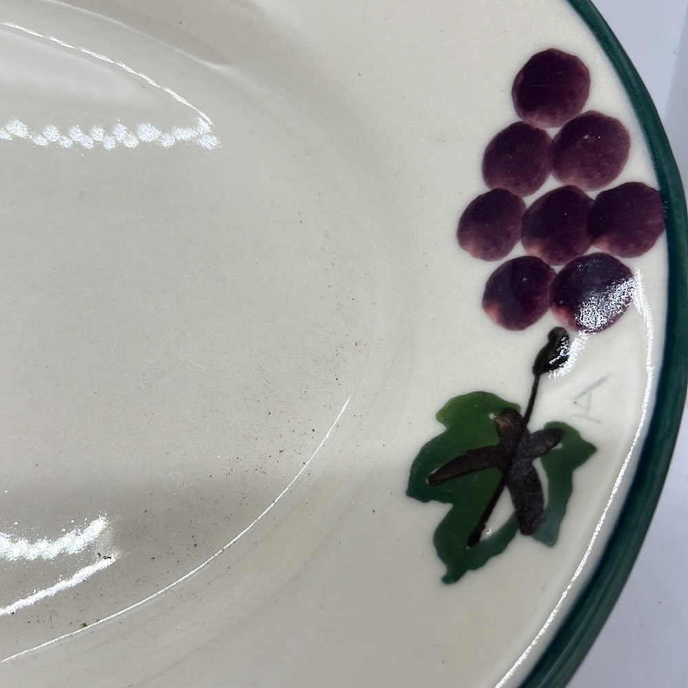 1994 Hartstone Pottery Serving Platter, Hard to Find Woodland Pattern - Picture 3 of 6